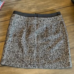 Loft wool skirt size 8 black and white